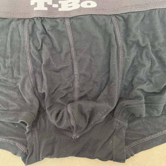 TBO Underwear & Socks Tbo Mens Black Trunk Underwear Black Large